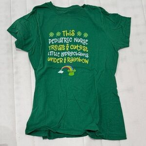 Green Pediatric Nurse T-Shirt